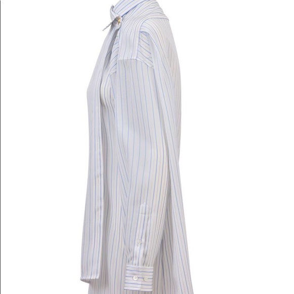 balenciaga white baby blue pulled shirt - Picture 6 of 10